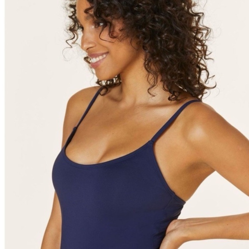 Andie Swim Navy The Amalfi One Piece Swimsuit M